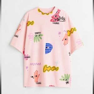 Liunic x H&M Short Sleeve Graphic Tee boys size 12/14